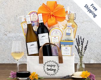 Steeplechase Vineyards Spa Collection Gift Basket  Free Shipping